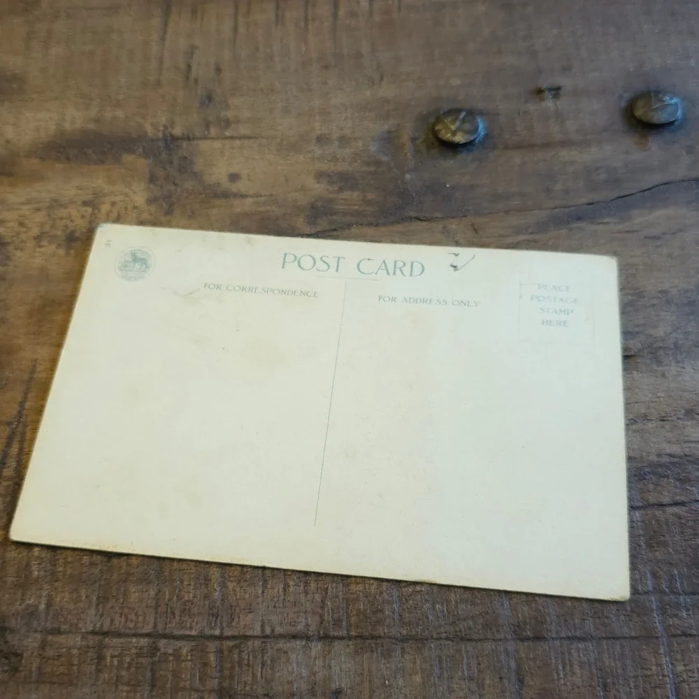 Antique Halloween Postcard Wolf & Co NY Child Ghost Pumpkin Poem Unposted 1910s